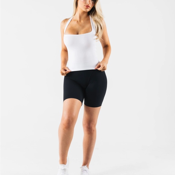 NWT ALPHALETE Ice Tank Racerback Seamless Size EXTRA SMALL white - Picture 3 of 8